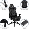 image:imageFlash Furniture Black Gaming Desk and RedBlack Racing Chair Set with Cup Holder Headphone Hook and MonitorSmartphone StandGrey