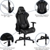 image:imageFlash Furniture Black Gaming Desk and RedBlack Racing Chair Set with Cup Holder Headphone Hook and MonitorSmartphone StandGrey