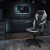 image:imageFlash Furniture Black Gaming Desk and RedBlack Racing Chair Set with Cup Holder Headphone Hook and MonitorSmartphone StandGrey