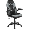 image:imageFlash Furniture Black Gaming Desk and RedBlack Racing Chair Set with Cup Holder Headphone Hook and MonitorSmartphone StandGrey