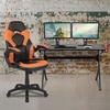 image:imageFlash Furniture Black Gaming Desk and RedBlack Racing Chair Set with Cup Holder Headphone Hook and MonitorSmartphone StandOrange