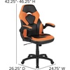 image:imageFlash Furniture Black Gaming Desk and RedBlack Racing Chair Set with Cup Holder Headphone Hook and MonitorSmartphone StandOrange
