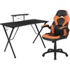 image:imageFlash Furniture Black Gaming Desk and RedBlack Racing Chair Set with Cup Holder Headphone Hook and MonitorSmartphone StandOrange
