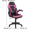 image:imageFlash Furniture Black Gaming Desk and RedBlack Racing Chair Set with Cup Holder Headphone Hook and MonitorSmartphone StandPink