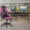 image:imageFlash Furniture Black Gaming Desk and RedBlack Racing Chair Set with Cup Holder Headphone Hook and MonitorSmartphone StandPink