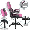 image:imageFlash Furniture Black Gaming Desk and RedBlack Racing Chair Set with Cup Holder Headphone Hook and MonitorSmartphone StandPink