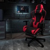 image:imageFlash Furniture Black Gaming Desk and RedBlack Racing Chair Set with Cup Holder Headphone Hook and MonitorSmartphone StandRed