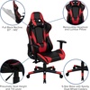 image:imageFlash Furniture Black Gaming Desk and RedBlack Racing Chair Set with Cup Holder Headphone Hook and MonitorSmartphone StandRed