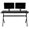 image:imageFlash Furniture Black Gaming Desk and RedBlack Racing Chair Set with Cup Holder Headphone Hook and MonitorSmartphone StandRed