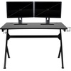 image:imageFlash Furniture Black Gaming Desk and RedBlack Racing Chair Set with Cup Holder Headphone Hook and MonitorSmartphone StandRed