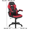 image:imageFlash Furniture Black Gaming Desk and RedBlack Racing Chair Set with Cup Holder Headphone Hook and MonitorSmartphone StandRed