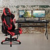 image:imageFlash Furniture Black Gaming Desk and RedBlack Racing Chair Set with Cup Holder Headphone Hook and MonitorSmartphone StandRed