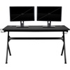 image:imageFlash Furniture Black Gaming Desk and RedBlack Racing Chair Set with Cup Holder Headphone Hook and MonitorSmartphone StandRed