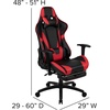 image:imageFlash Furniture Black Gaming Desk and RedBlack Racing Chair Set with Cup Holder Headphone Hook and MonitorSmartphone StandRed