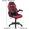 image:imageFlash Furniture Black Gaming Desk and RedBlack Racing Chair Set with Cup Holder Headphone Hook and MonitorSmartphone StandRed