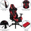image:imageFlash Furniture Black Gaming Desk and RedBlack Racing Chair Set with Cup Holder Headphone Hook and MonitorSmartphone StandRed