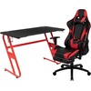 image:imageFlash Furniture Black Gaming Desk and RedBlack Racing Chair Set with Cup Holder Headphone Hook and MonitorSmartphone StandRed