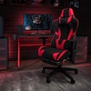 image:imageFlash Furniture Black Gaming Desk and RedBlack Racing Chair Set with Cup Holder Headphone Hook and MonitorSmartphone StandRed