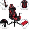 image:imageFlash Furniture Black Gaming Desk and RedBlack Racing Chair Set with Cup Holder Headphone Hook and MonitorSmartphone StandRed