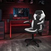 image:imageFlash Furniture Black Gaming Desk and RedBlack Racing Chair Set with Cup Holder Headphone Hook and MonitorSmartphone StandWhite