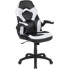 image:imageFlash Furniture Black Gaming Desk and RedBlack Racing Chair Set with Cup Holder Headphone Hook and MonitorSmartphone StandWhite