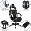image:imageFlash Furniture Black Gaming Desk and RedBlack Racing Chair Set with Cup Holder Headphone Hook and MonitorSmartphone StandWhite