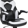 image:imageFlash Furniture Black Gaming Desk and RedBlack Racing Chair Set with Cup Holder Headphone Hook and MonitorSmartphone StandWhite