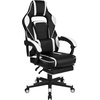 image:imageFlash Furniture Black Gaming Desk and RedBlack Racing Chair Set with Cup Holder Headphone Hook and MonitorSmartphone StandWhite