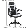 image:imageFlash Furniture Black Gaming Desk and RedBlack Racing Chair Set with Cup Holder Headphone Hook and MonitorSmartphone StandWhite