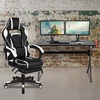 image:imageFlash Furniture Black Gaming Desk and RedBlack Racing Chair Set with Cup Holder Headphone Hook and MonitorSmartphone StandWhite