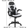 image:imageFlash Furniture Black Gaming Desk and RedBlack Racing Chair Set with Cup Holder Headphone Hook and MonitorSmartphone StandWhite