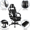 image:imageFlash Furniture Black Gaming Desk and RedBlack Racing Chair Set with Cup Holder Headphone Hook and MonitorSmartphone StandWhite