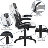 image:imageFlash Furniture Black Gaming Desk and RedBlack Racing Chair Set with Cup Holder Headphone Hook and MonitorSmartphone StandWhite