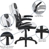 image:imageFlash Furniture Black Gaming Desk and RedBlack Racing Chair Set with Cup Holder Headphone Hook and MonitorSmartphone StandWhite