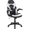 image:imageFlash Furniture Black Gaming Desk and RedBlack Racing Chair Set with Cup Holder Headphone Hook and MonitorSmartphone StandWhite