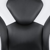 image:imageFlash Furniture Black Gaming Desk and RedBlack Racing Chair Set with Cup Holder Headphone Hook and MonitorSmartphone StandWhite