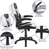 image:imageFlash Furniture Black Gaming Desk and RedBlack Racing Chair Set with Cup Holder Headphone Hook and MonitorSmartphone StandWhite