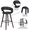image:imageFlash Furniture Brynn Series 29 High Contemporary Cappuccino Wood Barstool in Black VinylBlack