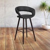 image:imageFlash Furniture Brynn Series 29 High Contemporary Cappuccino Wood Barstool in Black VinylBlack