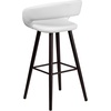 image:imageFlash Furniture Brynn Series 29 High Contemporary Cappuccino Wood Barstool in Black VinylWhite