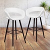 image:imageFlash Furniture Brynn Series 29 High Contemporary Cappuccino Wood Barstool in Black VinylWhite