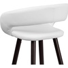image:imageFlash Furniture Brynn Series 29 High Contemporary Cappuccino Wood Barstool in Black VinylWhite