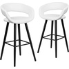image:imageFlash Furniture Brynn Series 29 High Contemporary Cappuccino Wood Barstool in Black VinylWhite
