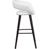 image:imageFlash Furniture Brynn Series 29 High Contemporary Cappuccino Wood Barstool in Black VinylWhite
