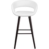 image:imageFlash Furniture Brynn Series 29 High Contemporary Cappuccino Wood Barstool in Black VinylWhite