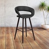 image:imageFlash Furniture Brynn Series 29 High Contemporary Cappuccino Wood Barstool in Black VinylWhite