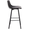 image:imageFlash Furniture Caleb Modern Armless 24 Inch Counter Height Stools Commercial Grade with Footrests and Matte Metal Frames Set of 2Black LeathersoftBlack