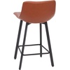 image:imageFlash Furniture Caleb Modern Armless 24 Inch Counter Height Stools Commercial Grade with Footrests and Matte Metal Frames Set of 2Cognac LeathersoftBlack