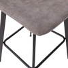 image:imageFlash Furniture Caleb Modern Commercial Barstools with Footrests  Gray LeatherSoft 30 Inch  Black Matte Iron Frame  Armless  Set of 2