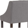 image:imageFlash Furniture Carmel Series 24 High Transitional Tufted Walnut Counter Height Stool with Accent Nail Trim in Dark Gray FabricDark Gray Fabric